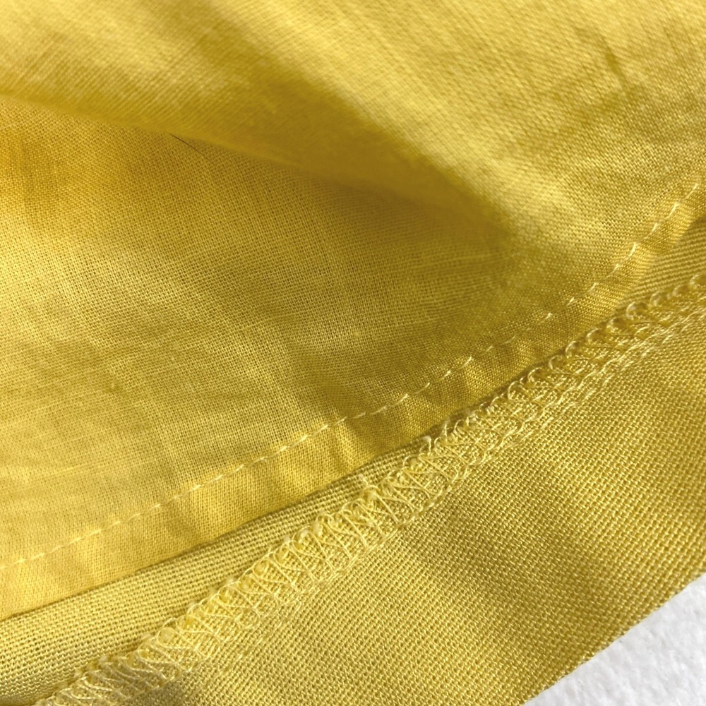 Umgee Dress Women Medium Yellow Floral Embroidered V-Neck Sleeveless Boho Shift - Picture 10 of 11